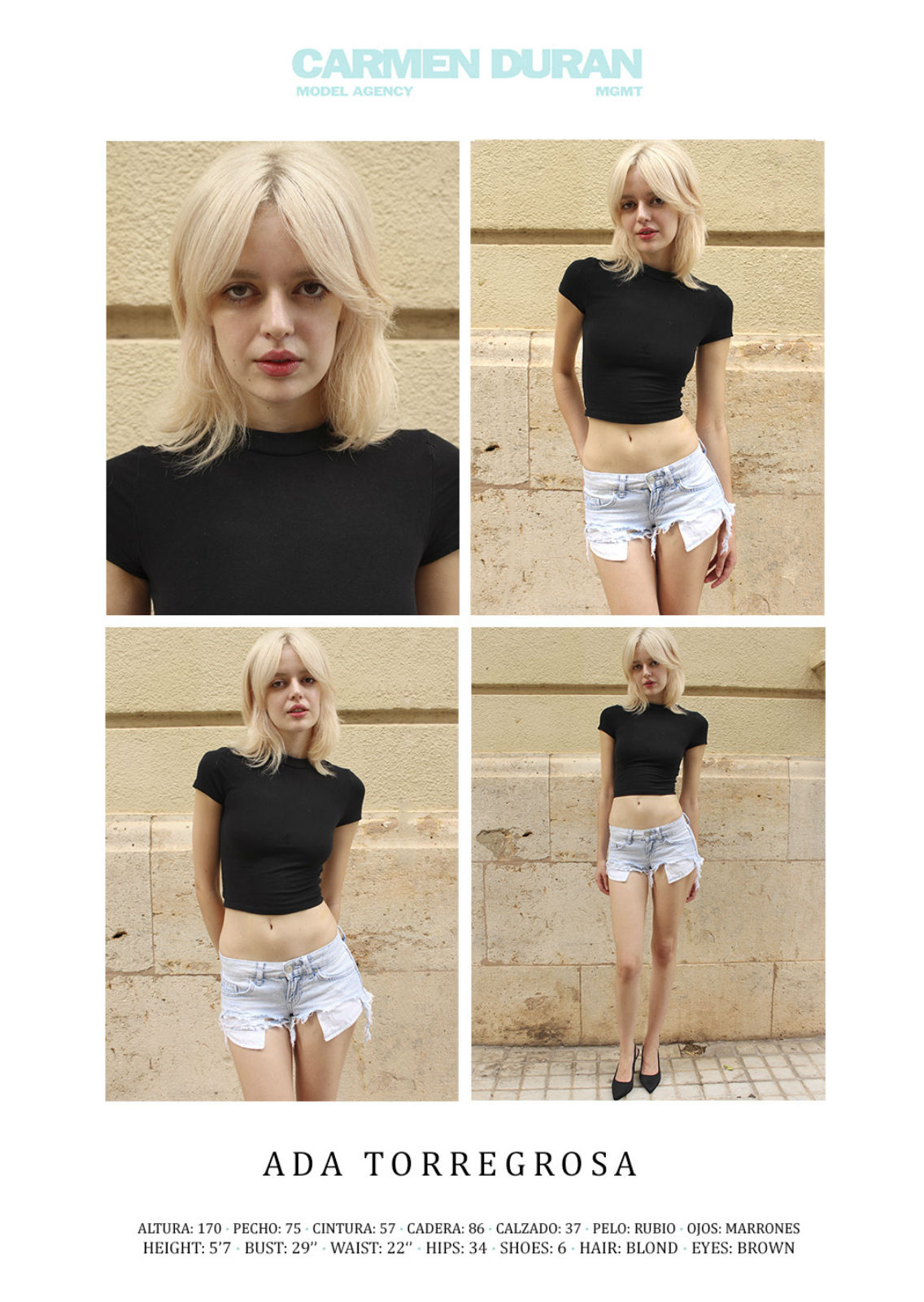 ADA TORREGROSA . Carmen Duran Model Agency.