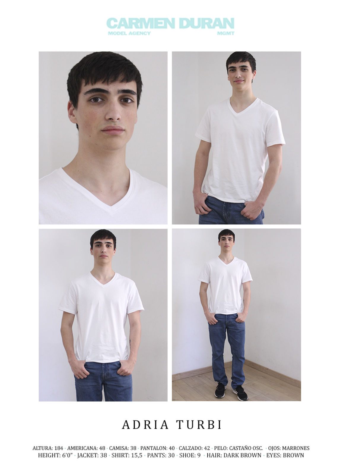 ADRIA TURBI. Carmen Duran Model Agency.