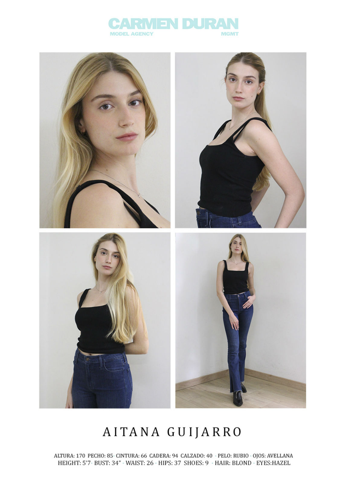 AITANA GUIJARRO. Carmen Duran Model Agency.