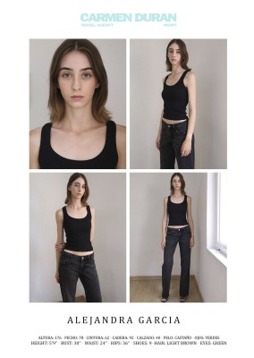 ALEJANDRA GARCIA . Carmen Duran Model Agency.