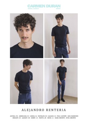ALEJANDRO RENTERIA. Carmen Duran Model Agency.
