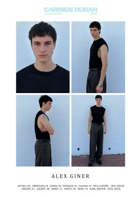 ALEX GINER. Carmen Duran Model Agency.