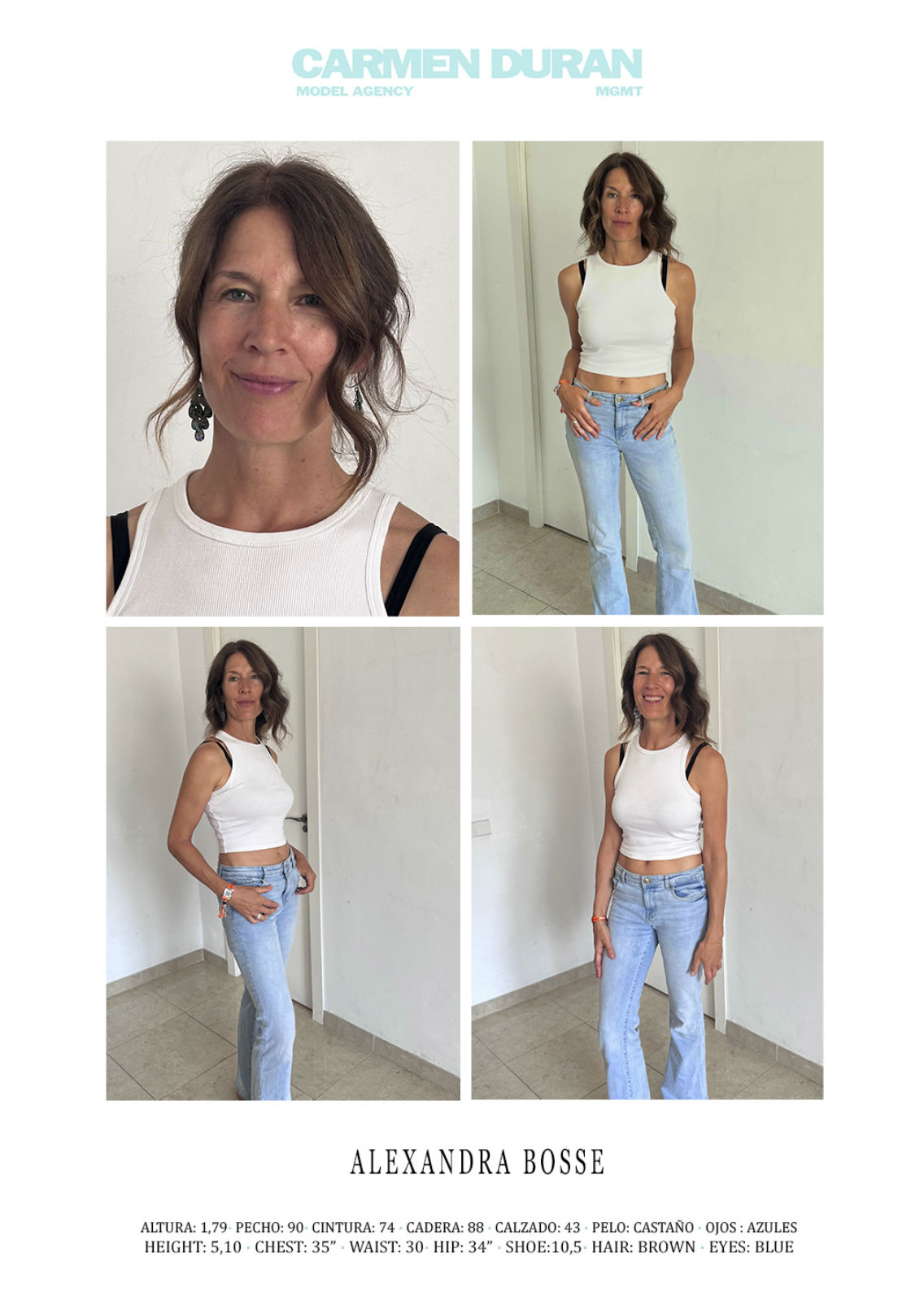 ALEXANDRA BOSSE. Carmen Duran Model Agency.