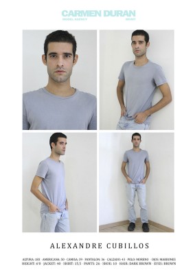 ALEXANDRE CUBILLOS. Carmen Duran Model Agency.