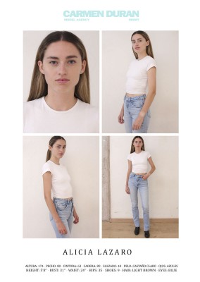 ALICIA LAZARO. Carmen Duran Model Agency.
