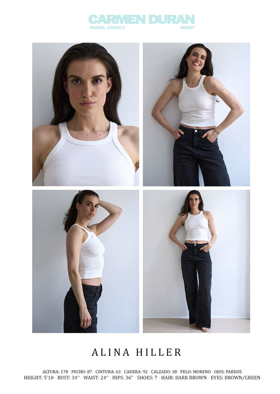 ALINA HILLER. Carmen Duran Model Agency.