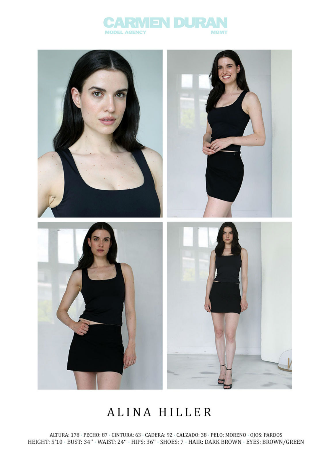 ALINA HILLER. Carmen Duran Model Agency.