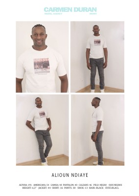 ALIOUN NDIAYE. Carmen Duran Model Agency.