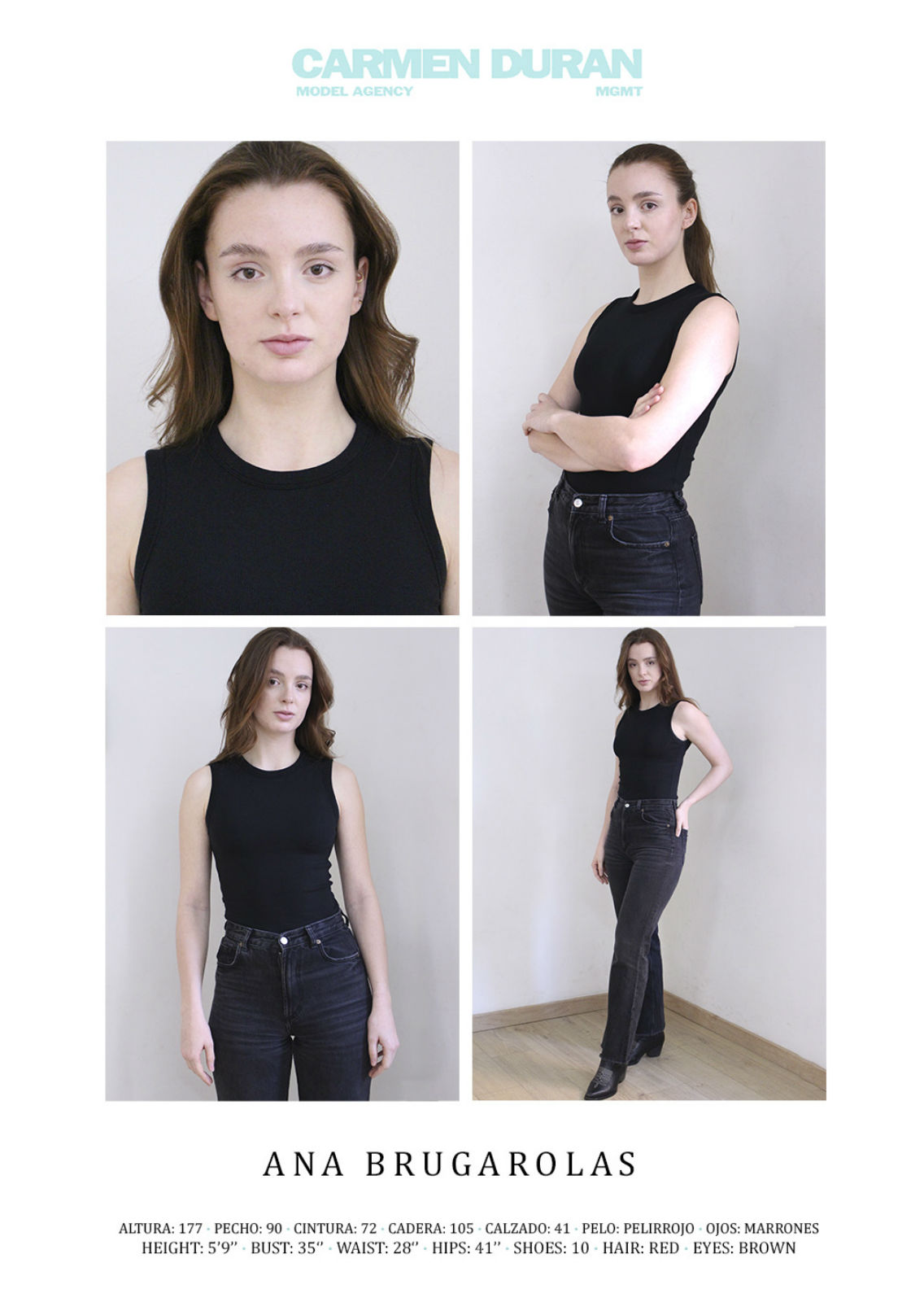 ANA BRUGAROLAS. Carmen Duran Model Agency.