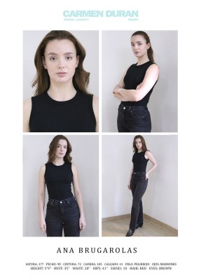 ANA BRUGAROLAS. Carmen Duran Model Agency.