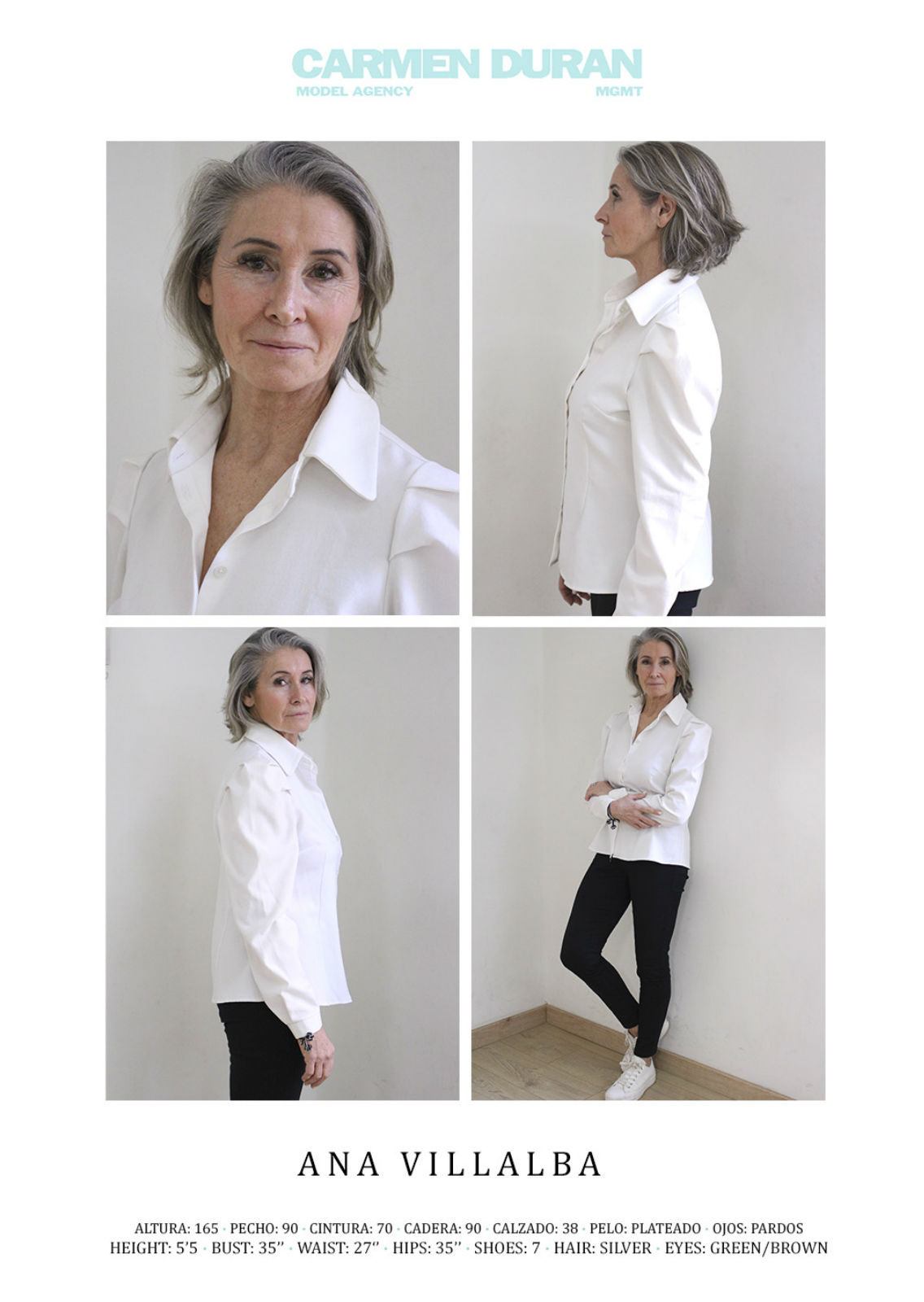 ANA VILLALBA. Carmen Duran Model Agency.