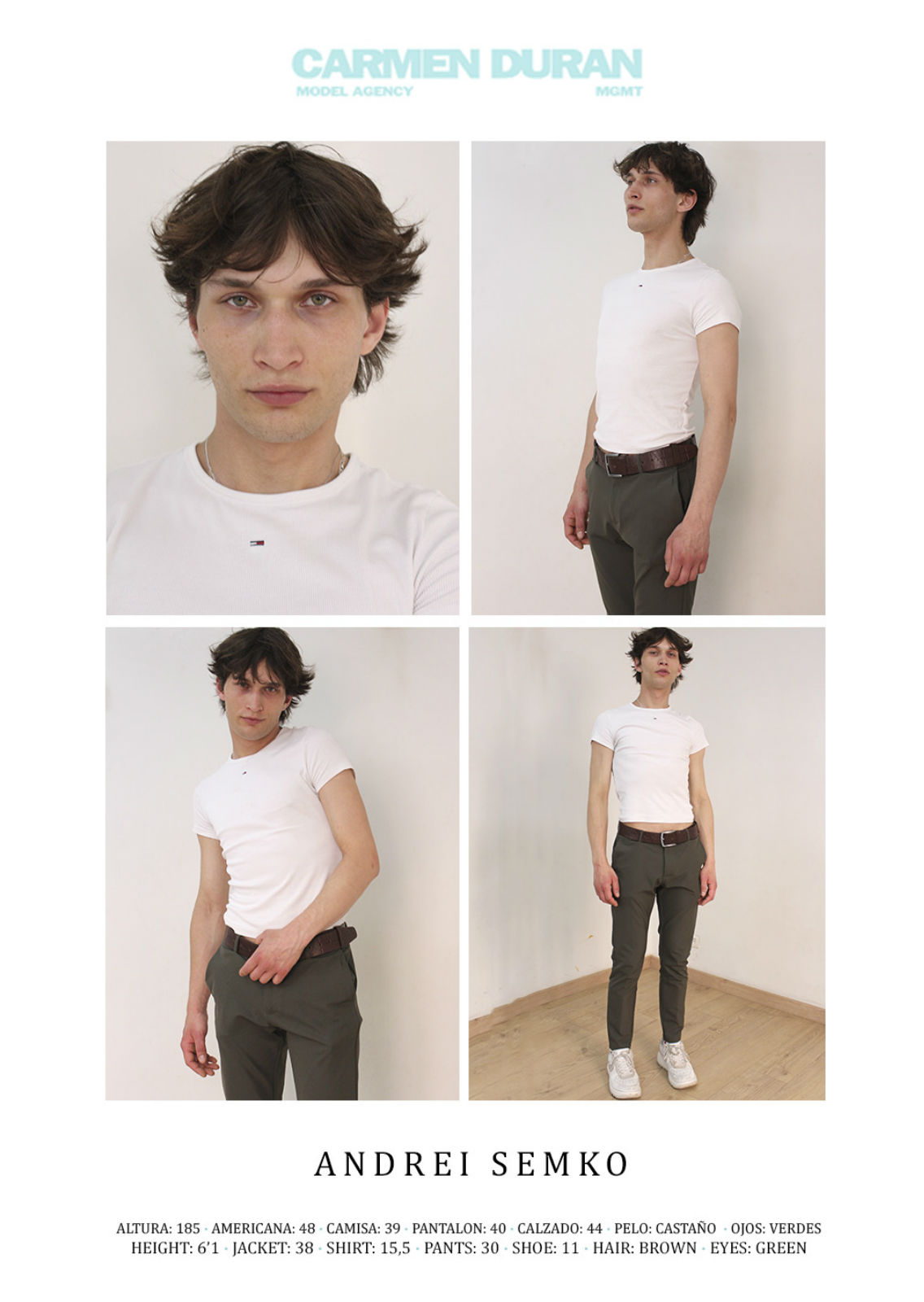 ANDREI CHIPER. Carmen Duran Model Agency.