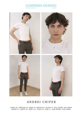 ANDREI CHIPER. Carmen Duran Model Agency.