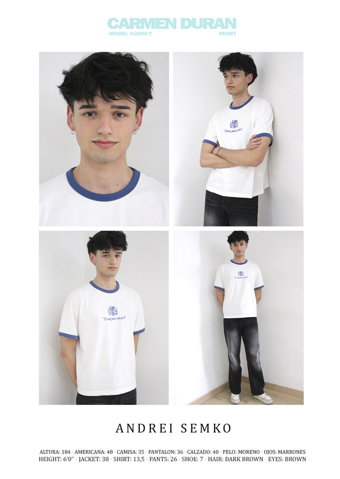 ANDREI SEMKO. Carmen Duran Model Agency.
