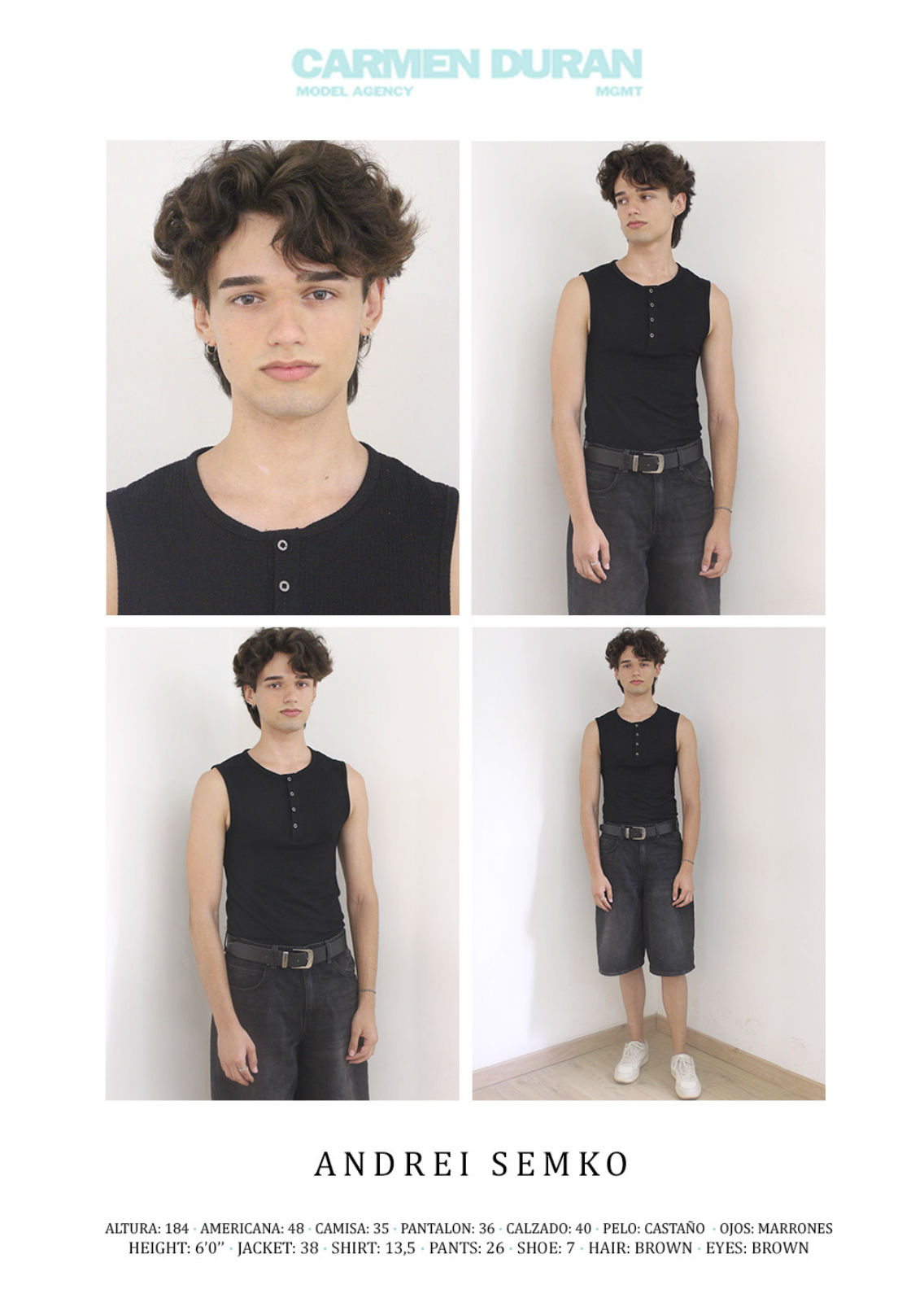ANDREI SEMKO. Carmen Duran Model Agency.