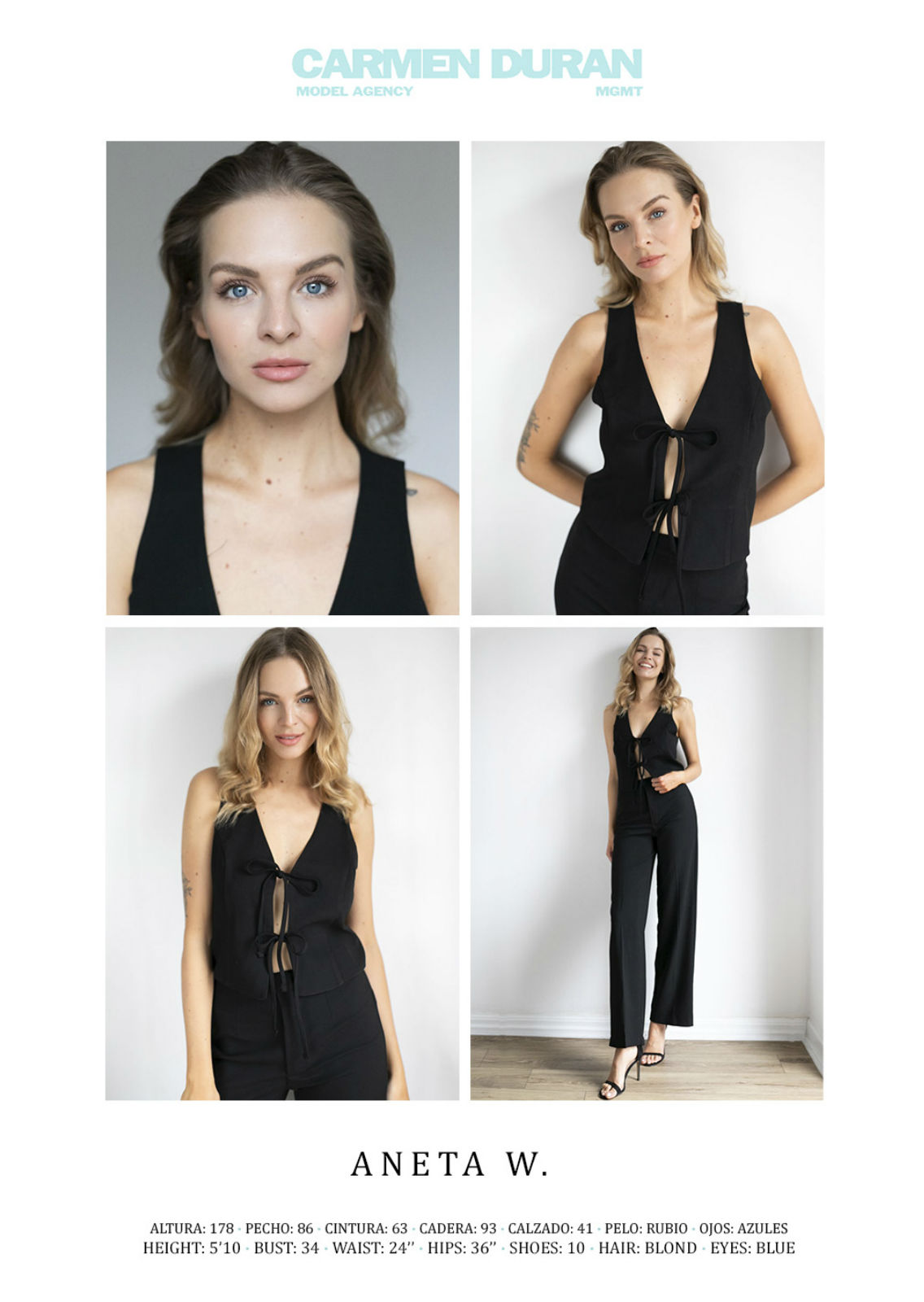 ANETA W.. Carmen Duran Model Agency.