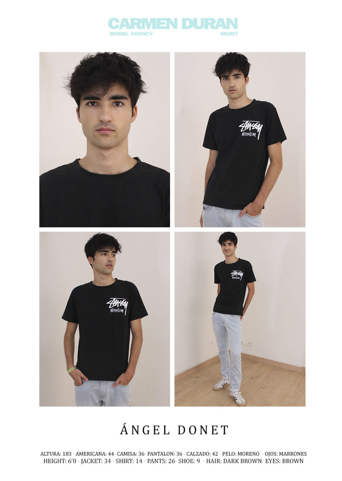 ANGEL DONET. Carmen Duran Model Agency.