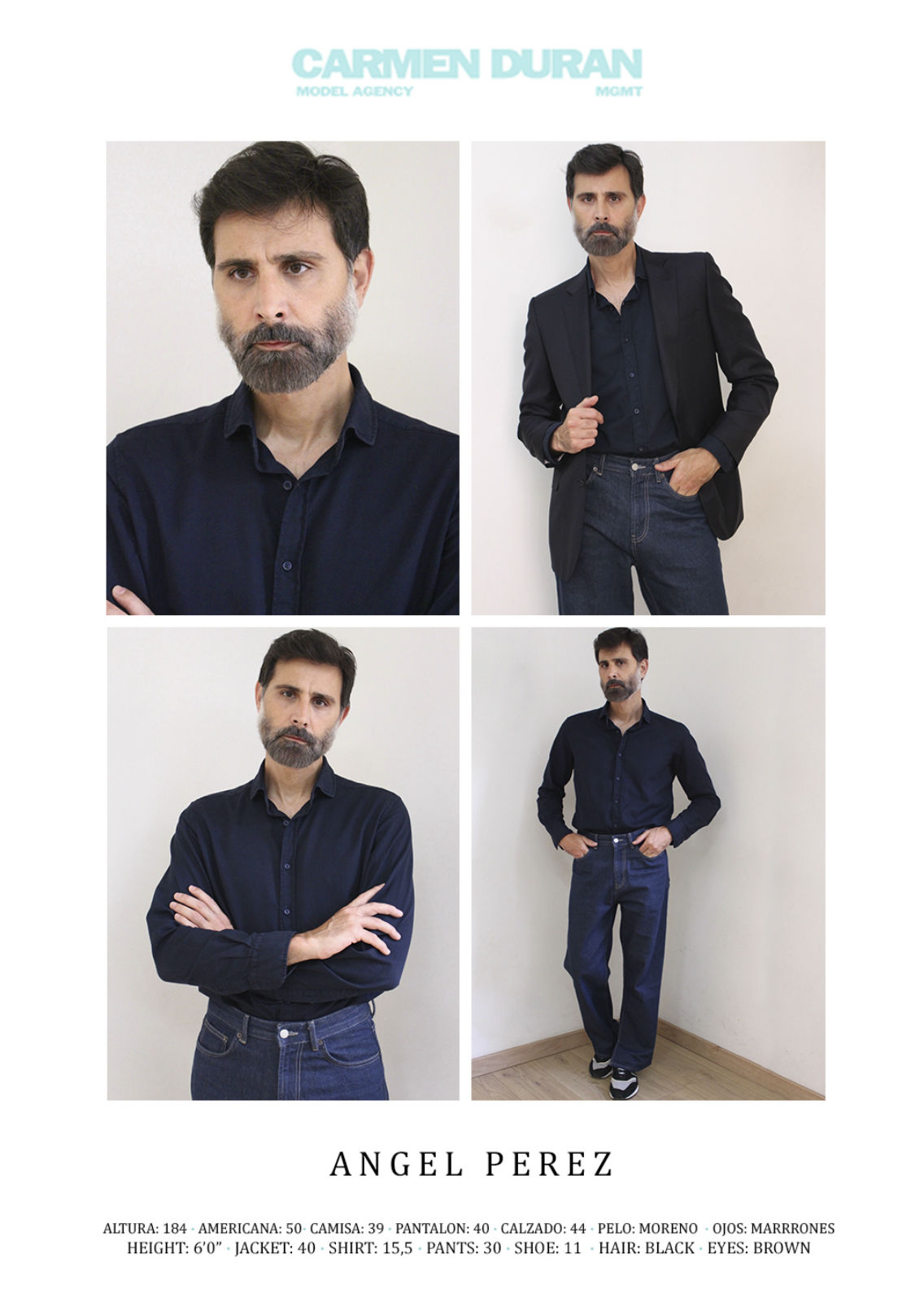 ANGEL PEREZ. Carmen Duran Model Agency.