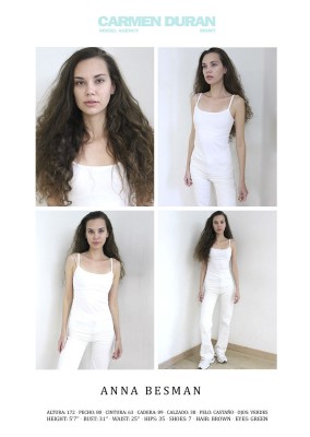 ANNA BESMAN. Carmen Duran Model Agency.