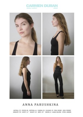 ANNA PARUSHKINA. Carmen Duran Model Agency.