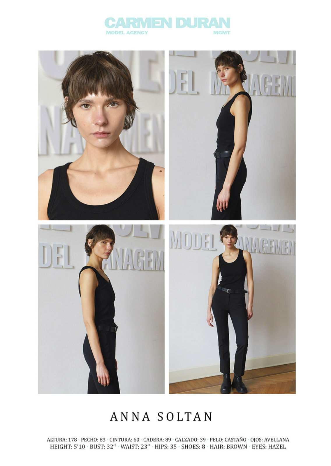 ANNA SOLTAN . Carmen Duran Model Agency.