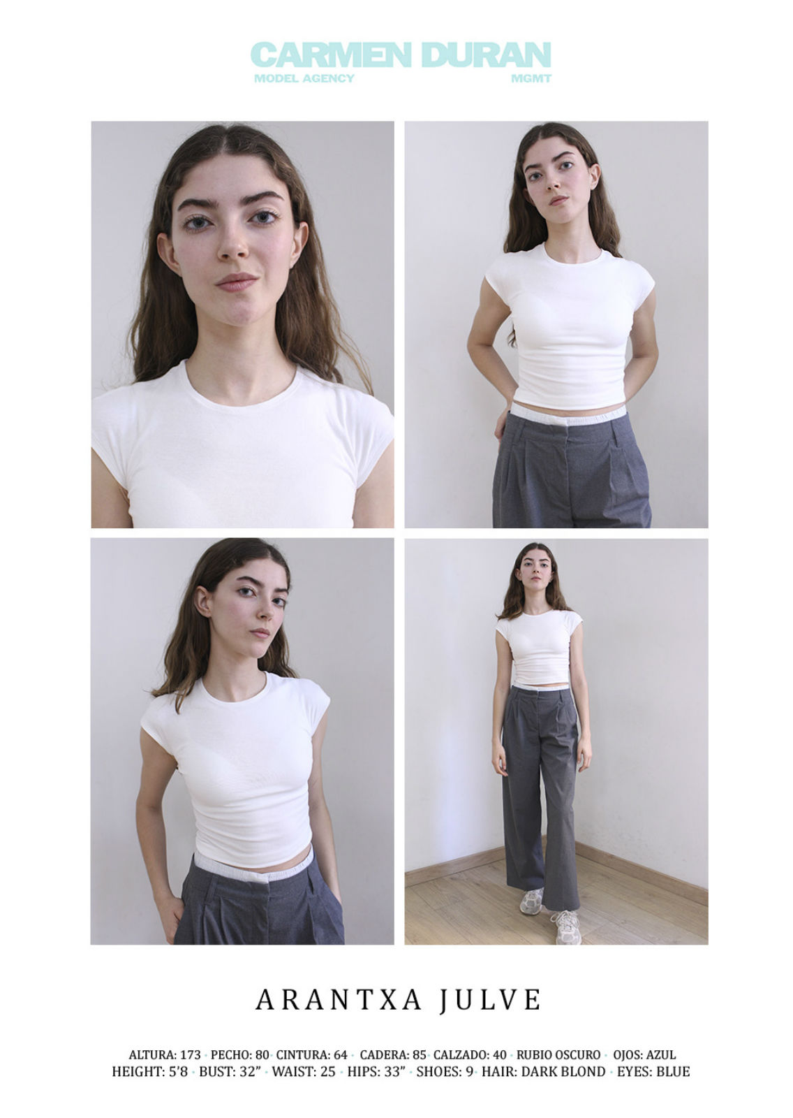 ARANTXA JULVE. Carmen Duran Model Agency.