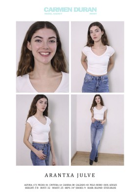ARANTXA JULVE. Carmen Duran Model Agency.