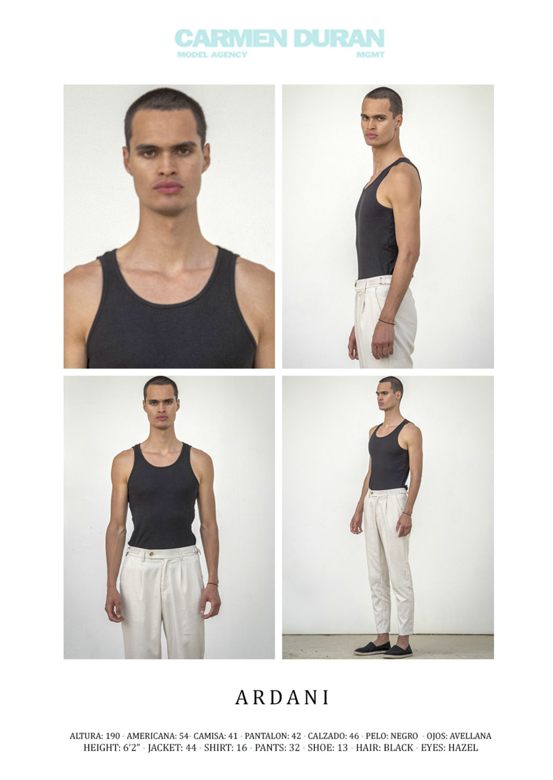 ARDANI . Carmen Duran Model Agency.