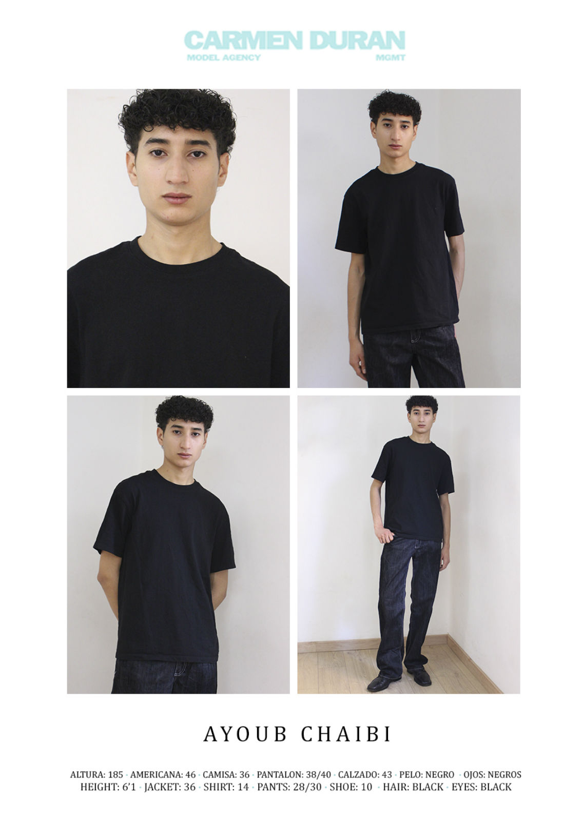 AYOUB CHAIBI. Carmen Duran Model Agency.