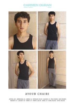 AYOUB CHAIBI. Carmen Duran Model Agency.