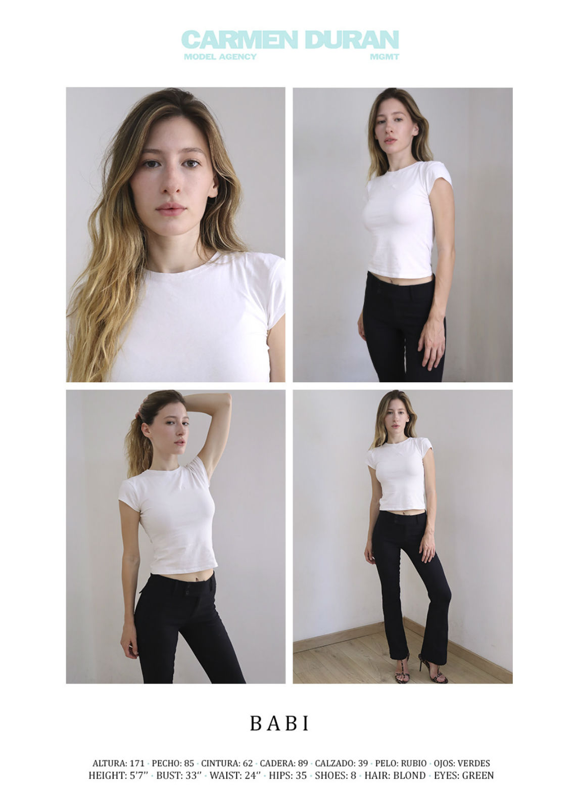BABI. Carmen Duran Model Agency.