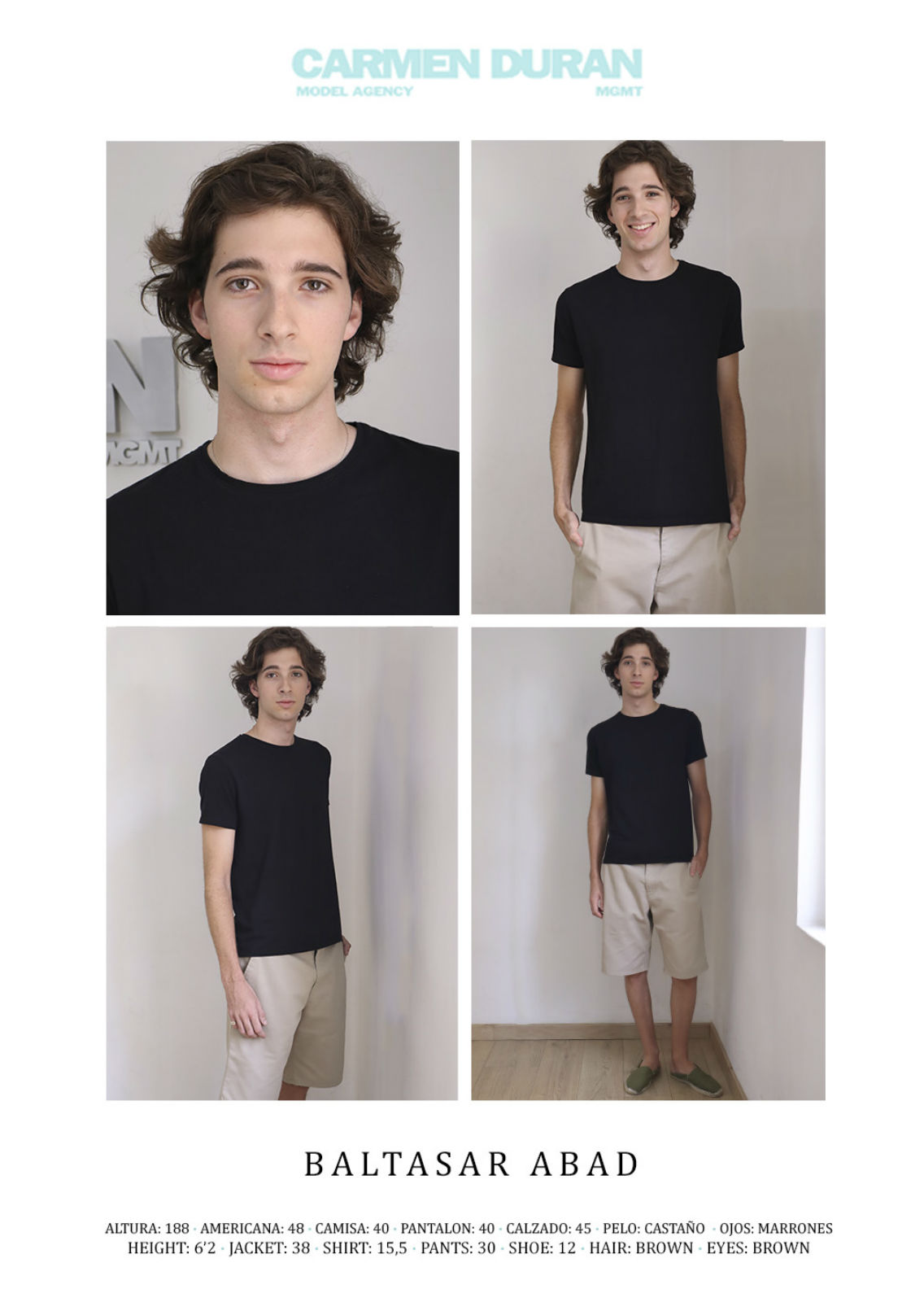 BALTASAR ABAD. Carmen Duran Model Agency.