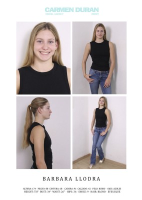 BARBARA LLODRA. Carmen Duran Model Agency.