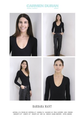 BARBARA MANT. Carmen Duran Model Agency.