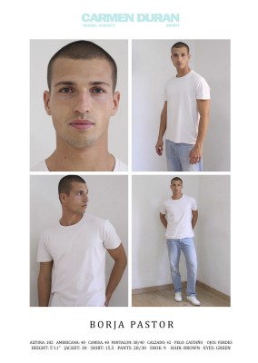 BORJA PASTOR. Carmen Duran Model Agency.