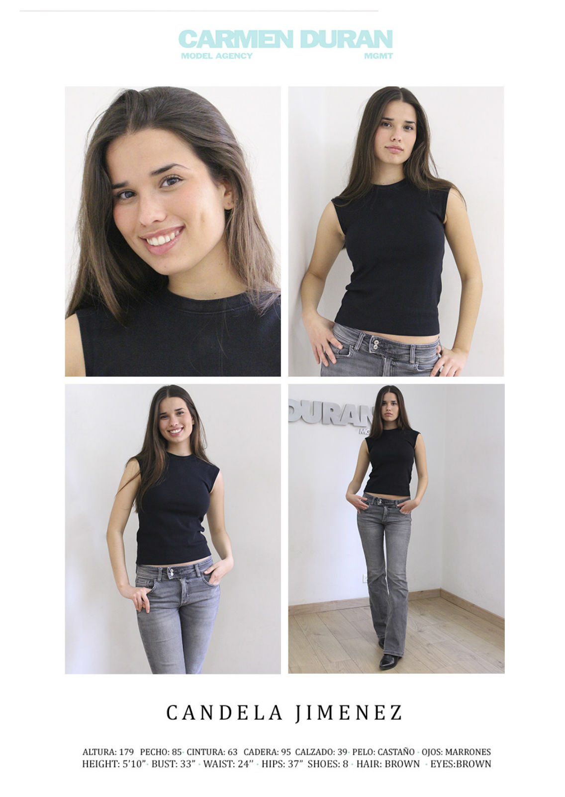 CANDELA JIMENEZ. Carmen Duran Model Agency.