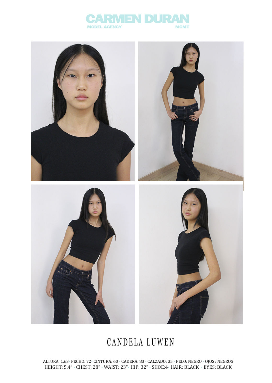 CANDELA LUWEN. Carmen Duran Model Agency.