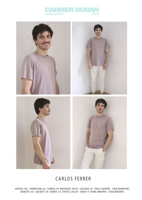 CARLOS FERRER. Carmen Duran Model Agency.