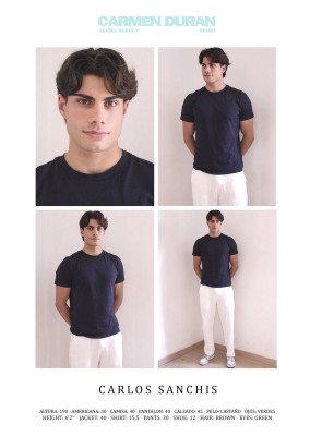 CARLOS SANCHIS. Carmen Duran Model Agency.