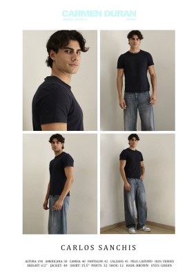 CARLOS SANCHIS. Carmen Duran Model Agency.