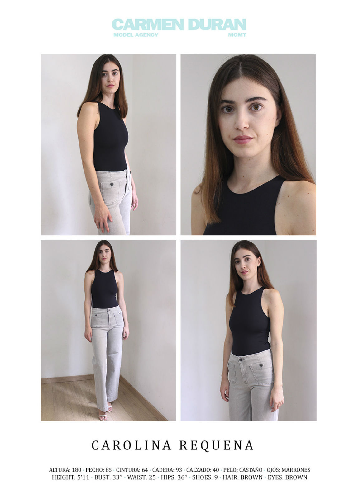 CAROLINA REQUENA. Carmen Duran Model Agency.