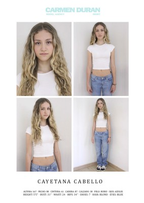 CAYETANA CABELLO. Carmen Duran Model Agency.