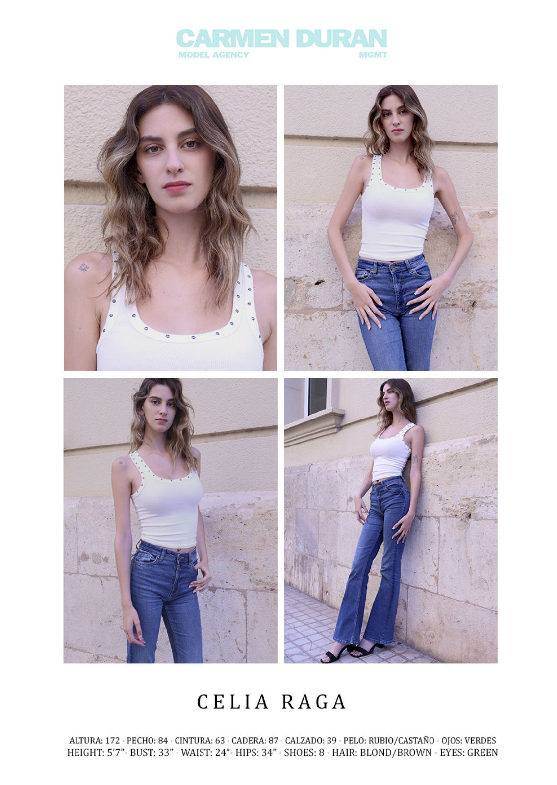 CELIA RAGA . Carmen Duran Model Agency.