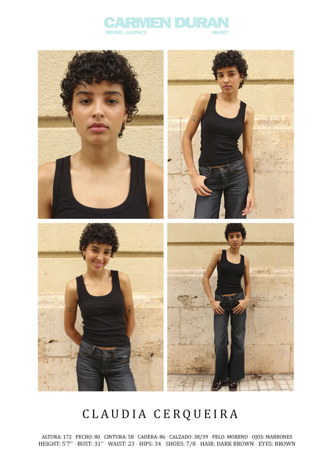 CLAUDIA CERQUEIRA. Carmen Duran Model Agency.