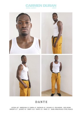 DANTE. Carmen Duran Model Agency.