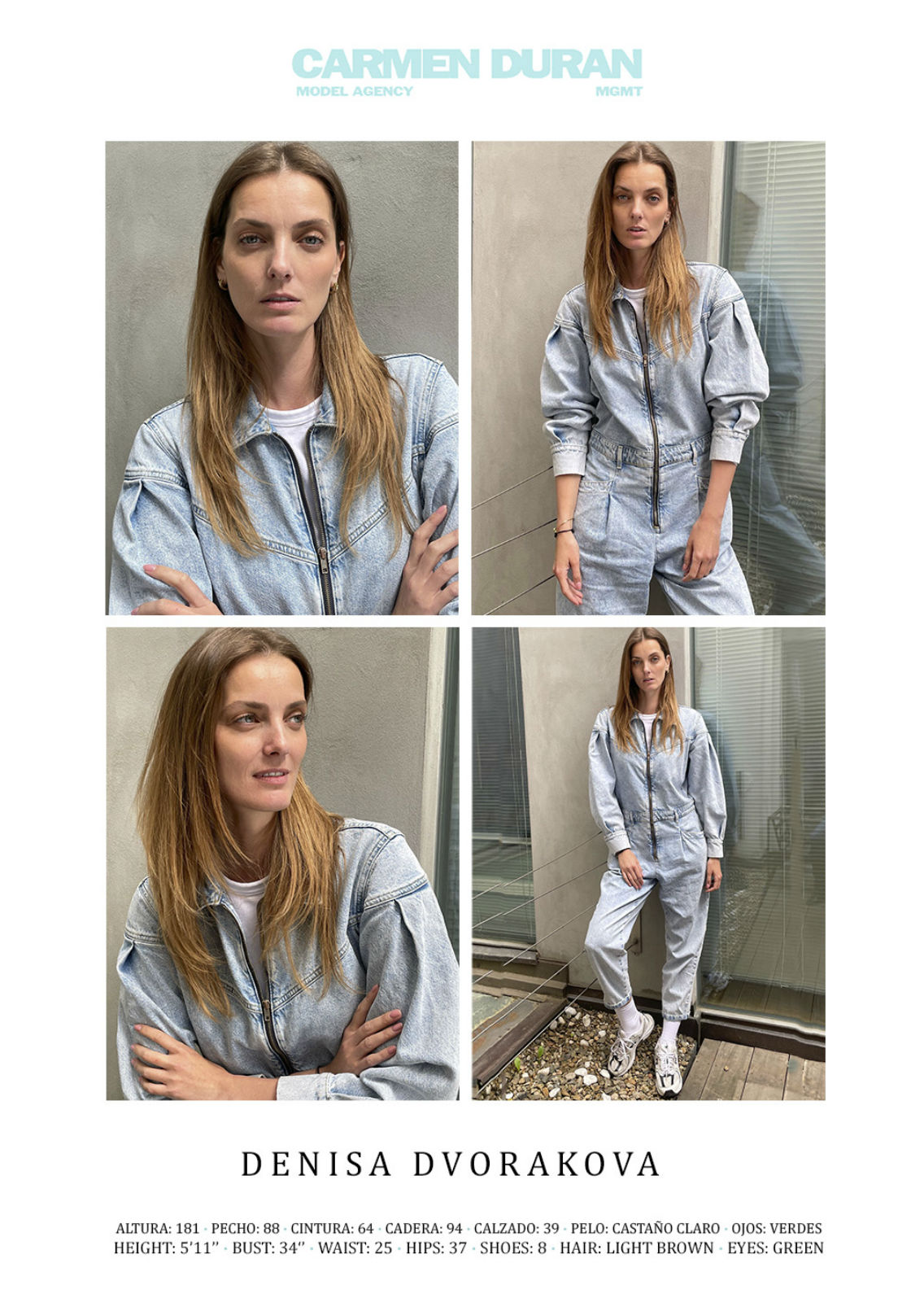 DENISA DVORAKOVA. Carmen Duran Model Agency.