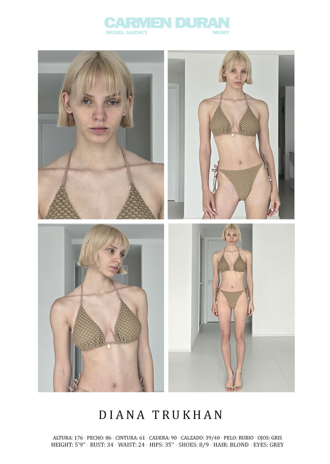 DIANA TRUKHAN. Carmen Duran Model Agency.