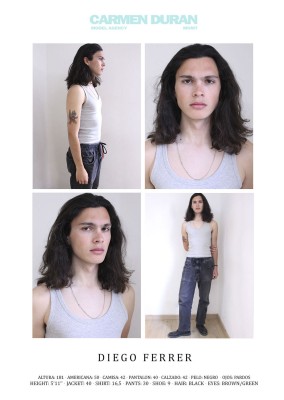 DIEGO FERRER. Carmen Duran Model Agency.