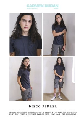 DIEGO FERRER. Carmen Duran Model Agency.