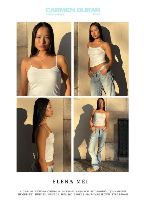 ELENA MEI. Carmen Duran Model Agency.